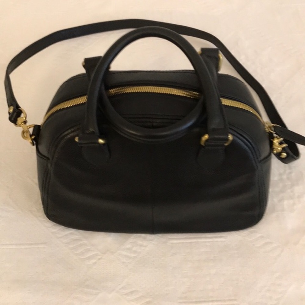 J Crew Satchel Leather Cross Body Purse